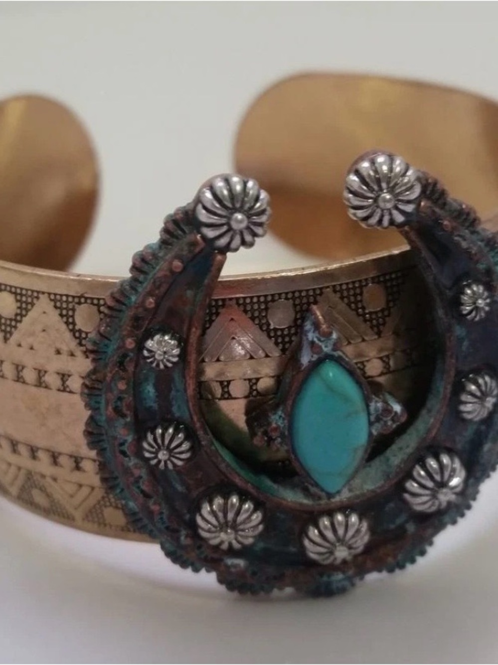 Junk Gypsy Western horseshoe metal country cowgirl cuff bracelet